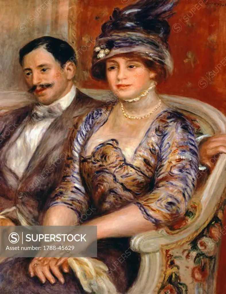 Monsieur et Madame (Mr and Mrs) Gaston Bernheim de Villers, 1910, by Pierre-Auguste Renoir (1841-1919).