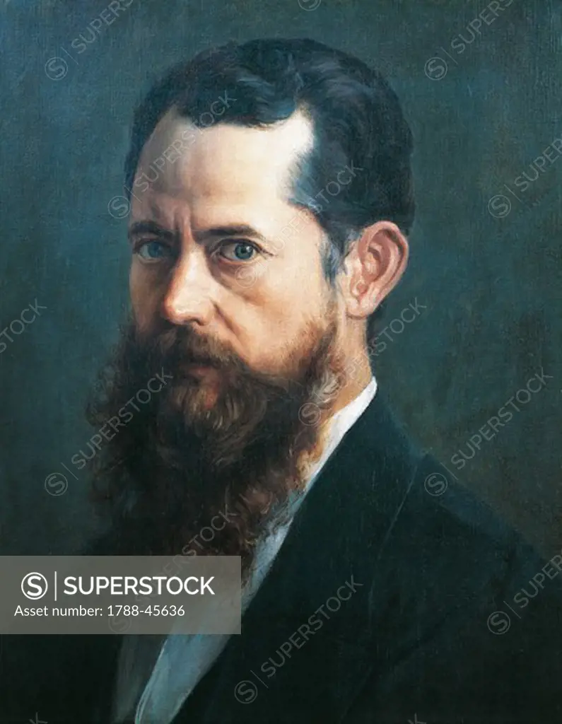 Self-portrait, 1894, by Jose Maria Velasco (1840-1912), oil on canvas, 56x42 cm.