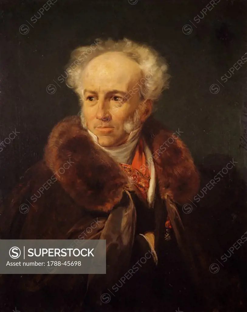 Portrait of Jean-Baptiste Isabey, by Emile-Jean-Horace Vernet (1789-1863).
