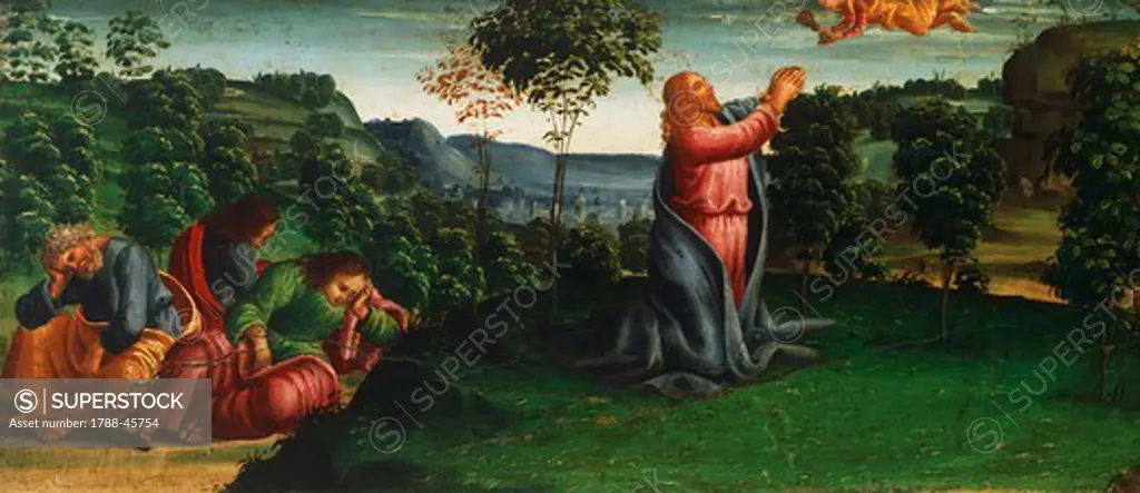 Stories of Christ: Christ in the Garden of Gethsemane, 1502, by Luca Signorelli (ca 1445-1523).