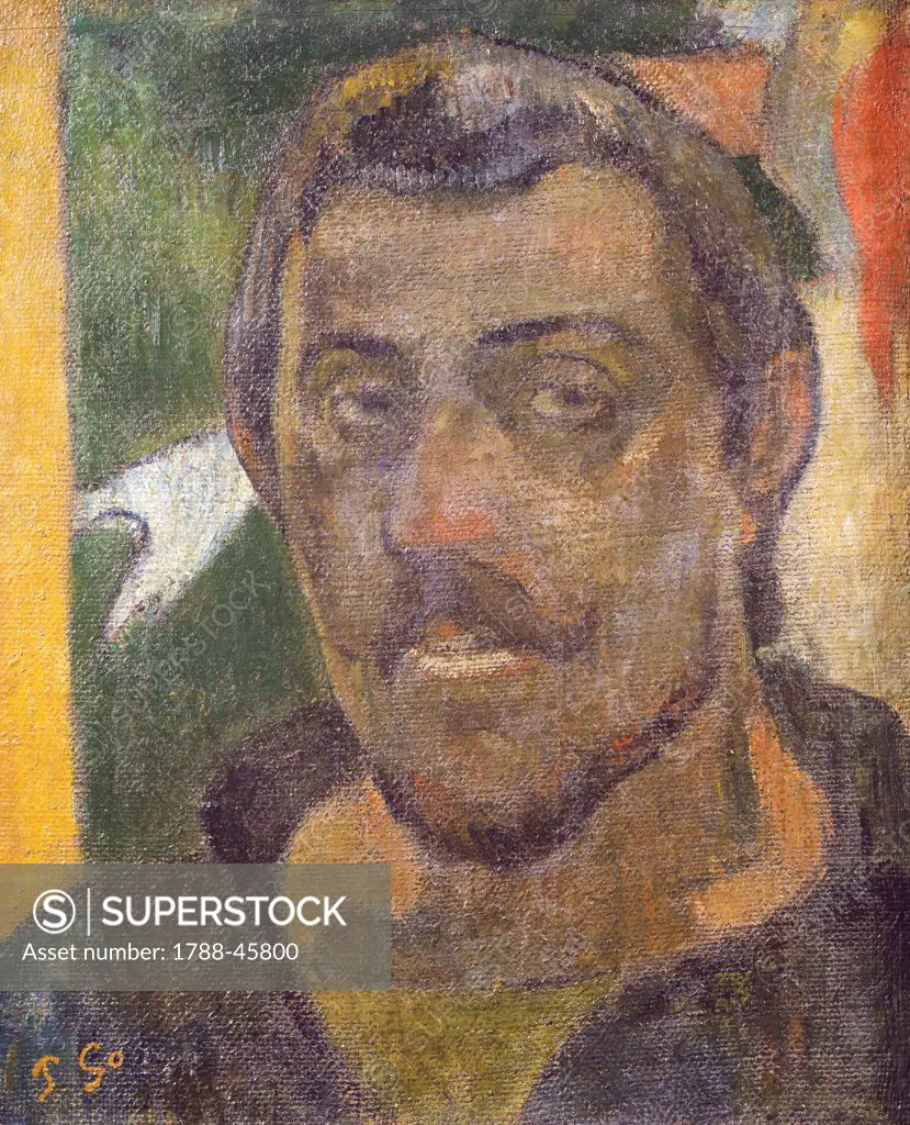 Self-Portrait, 1888, by Paul Gauguin (1848-1903).