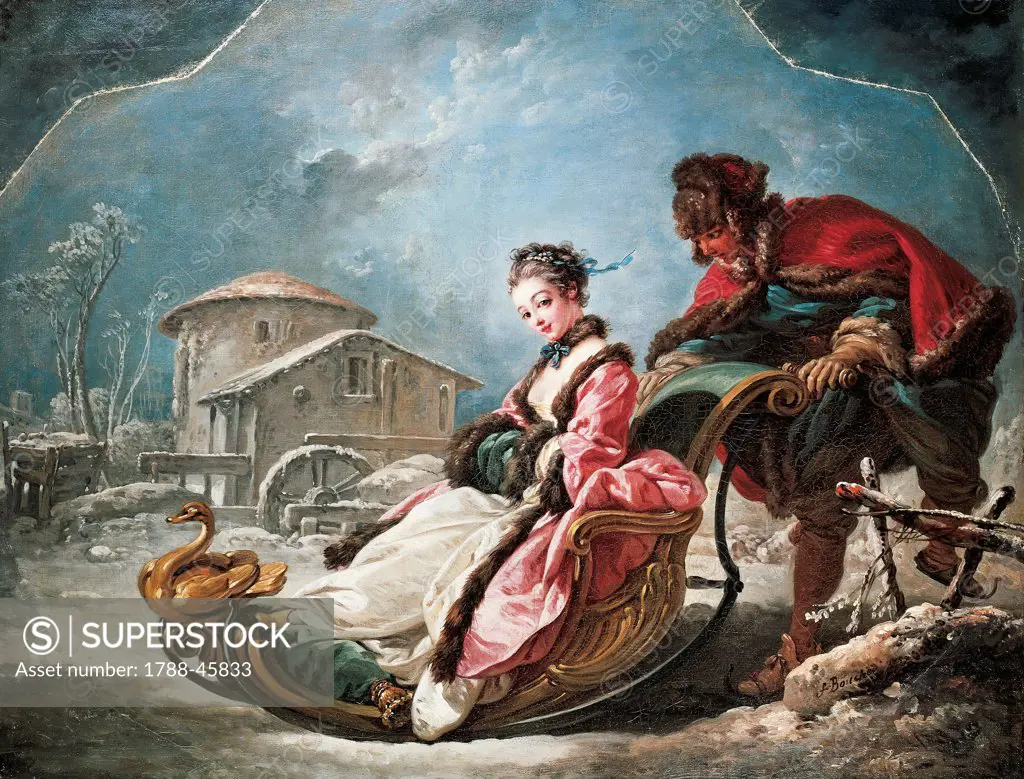 The four seasons: Winter, 1855, Francois Boucher (1703-1770), oil on canvas.