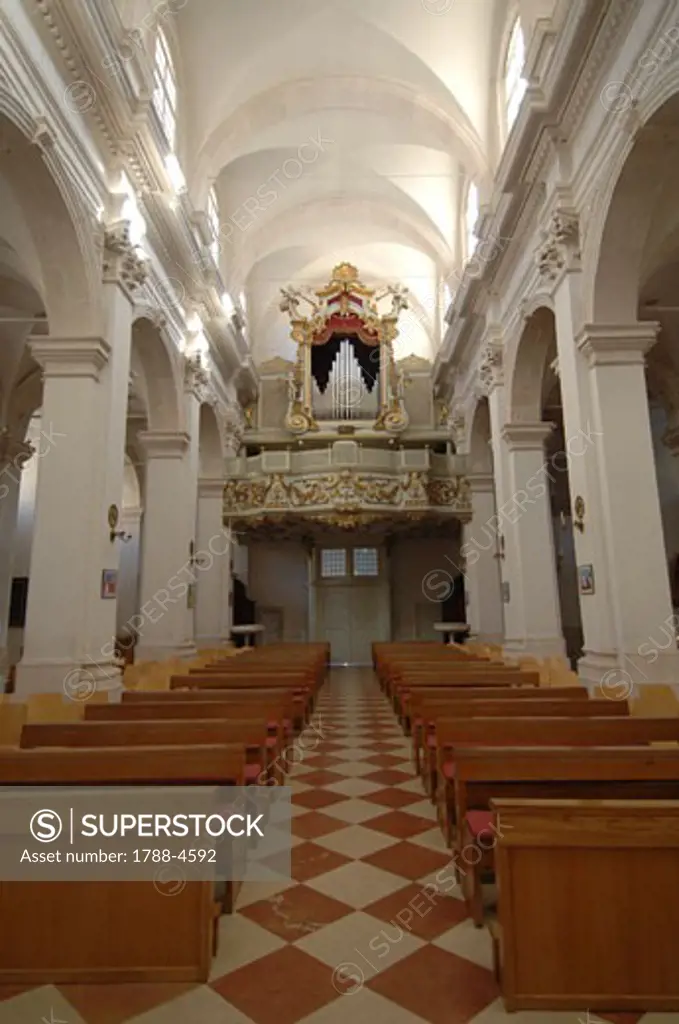 Croatia - Dalmatia - Dubrovnik. Historical Dubrovnik (UNESCO World Heritage List, 1979, 1994). St. Blaise Church. Interior