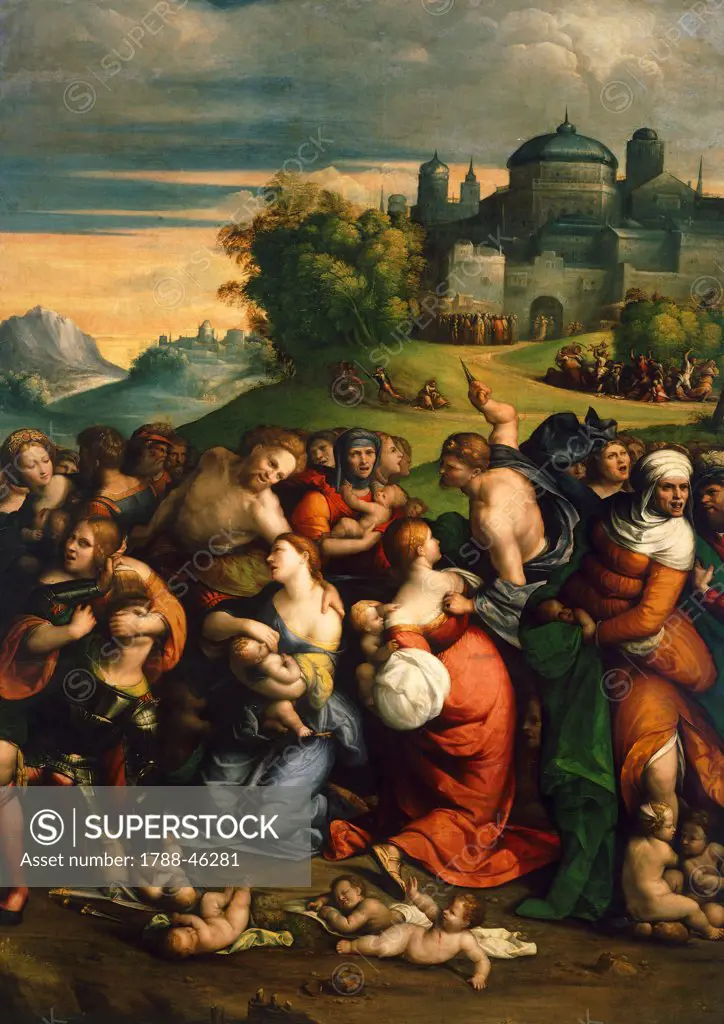 The massacre of the innocents, by Benvenuto Garofalo (1481-1559).