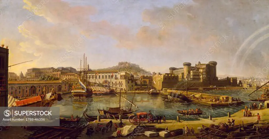 Dock of Naples, by Gaspar van Wittel (ca 1652-1736).