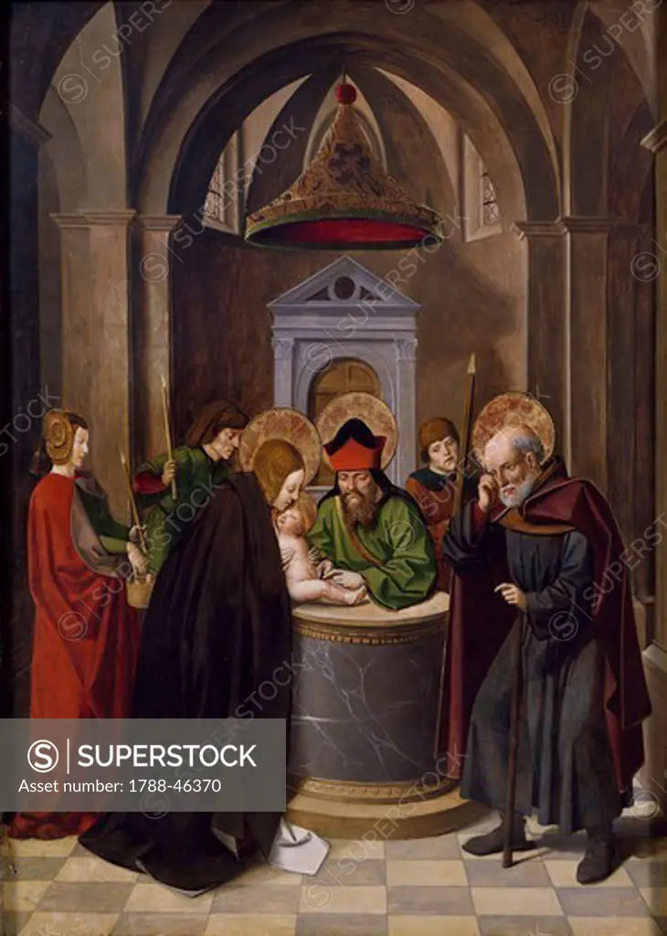 Circumcision of Jesus, by Josse Lieferinxe (died before 1508).