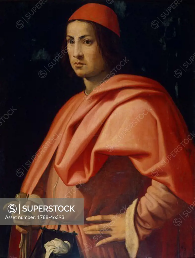 Portrait of a Florentine gentleman, by Jacopo da Pontormo (1494-1557).