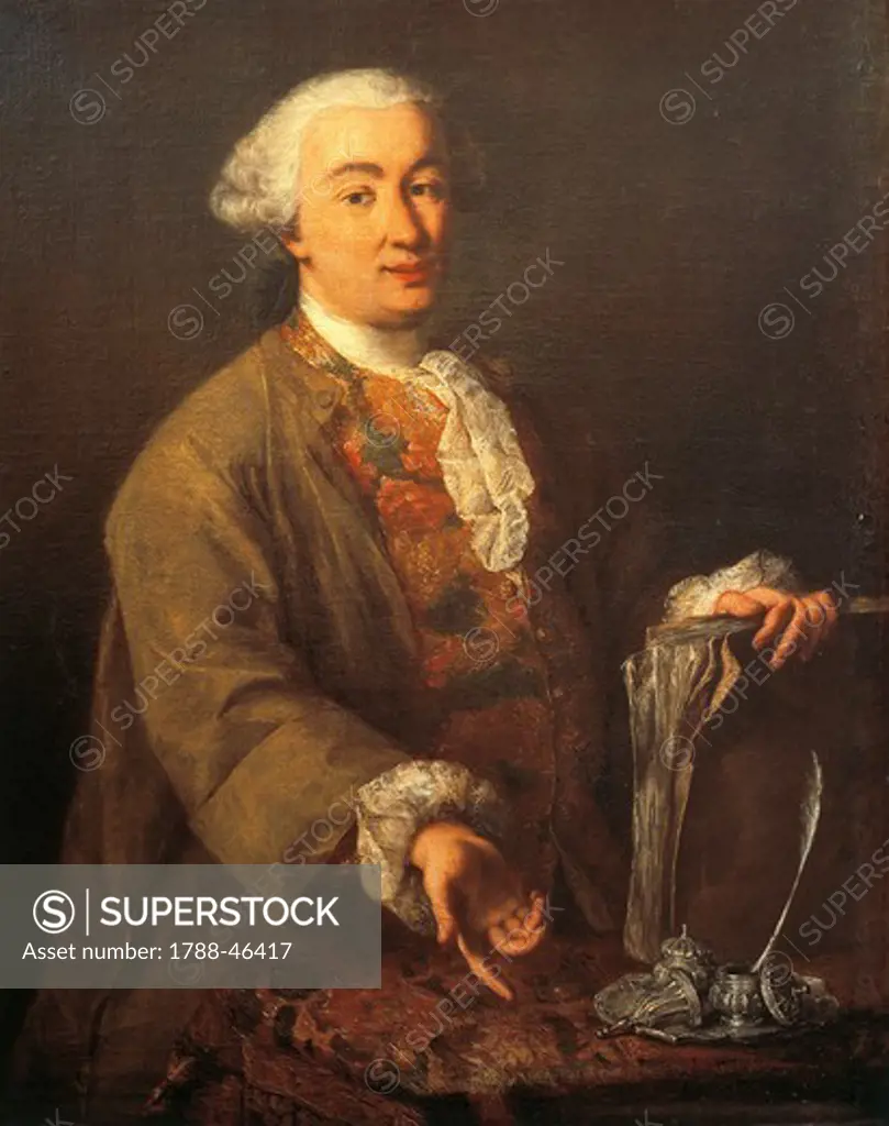 Portrait of Carlo Goldoni, by Pietro Longhi (1701-1785).