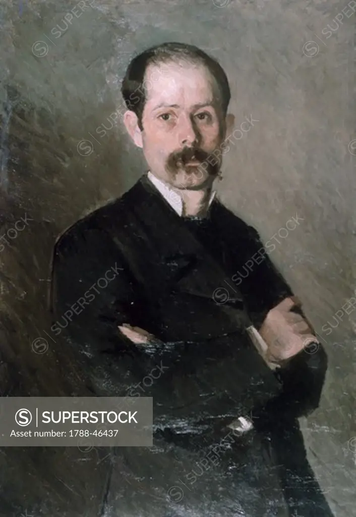 Self-portrait, by Ioan Andreescu (1850-1882).