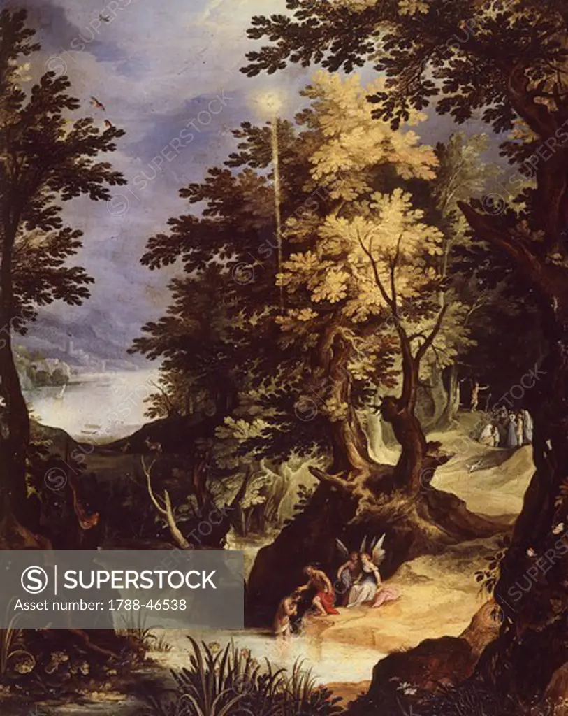 River landscape, by Paul Bril (1554-1626).