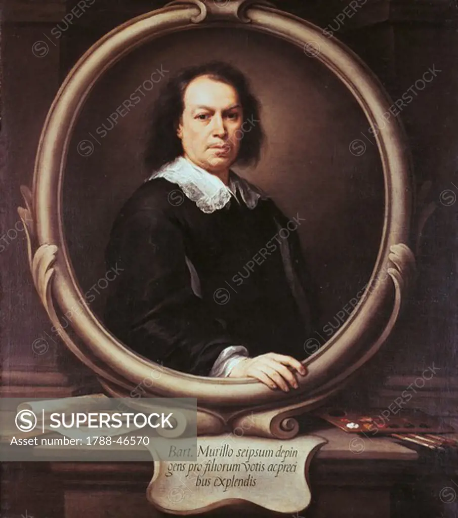 Self-portrait, 1672-1675, by Bartolome Esteban Murillo (1618-1682), oil on canvas, 122x107 cm.