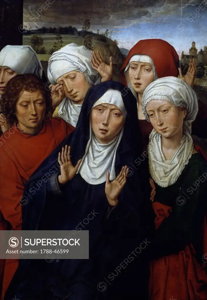 Deposition diptych: the pious women, 1492-1494, by Hans Memling (ca 1430-1494), oil on panel, 54x38 cm.