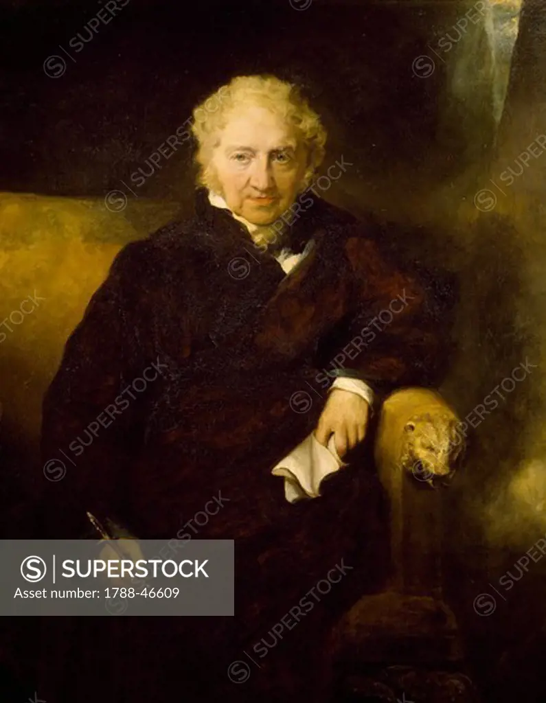 Portrait of the painter, Johann Heinrich Fussli, by Thomas Lawrence (1769-1830), oil on canvas, 142x109 cm.