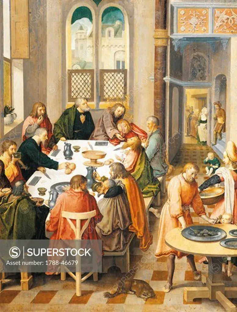 The Last Supper, by Lucas van Leyden (ca 1494-1533).