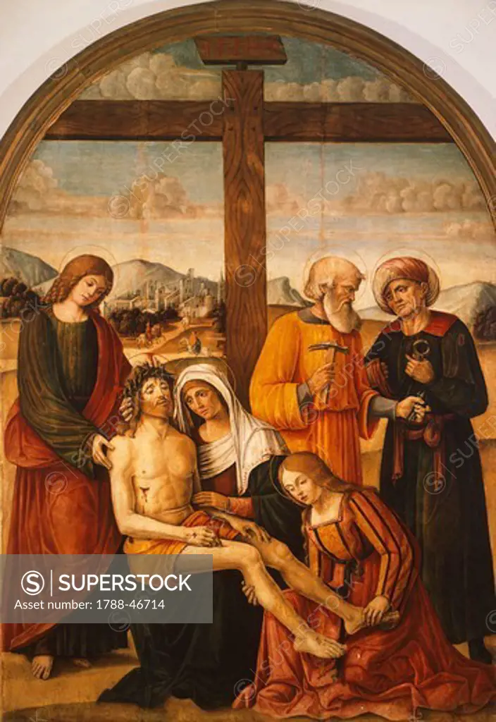 The deposition, by Baldassarre Carrari (ca 1460-1519).