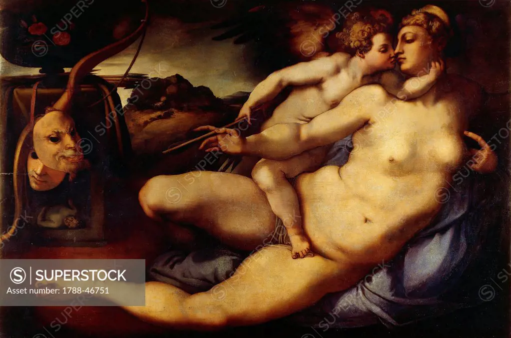 Venus and Cupid, by Jacopo da Pontormo (1494-1557).