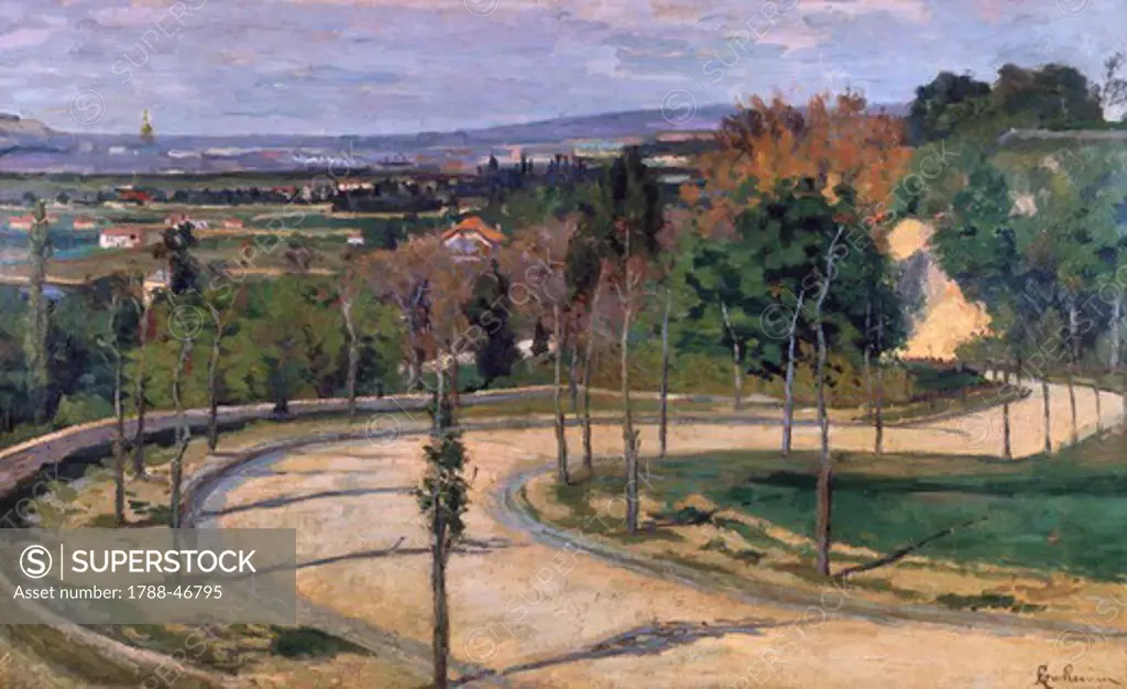 Surroundings of Paris, 1873-1875, by Armand Guillaumin (1841-1927), oil on canvas, 61x100 cm.