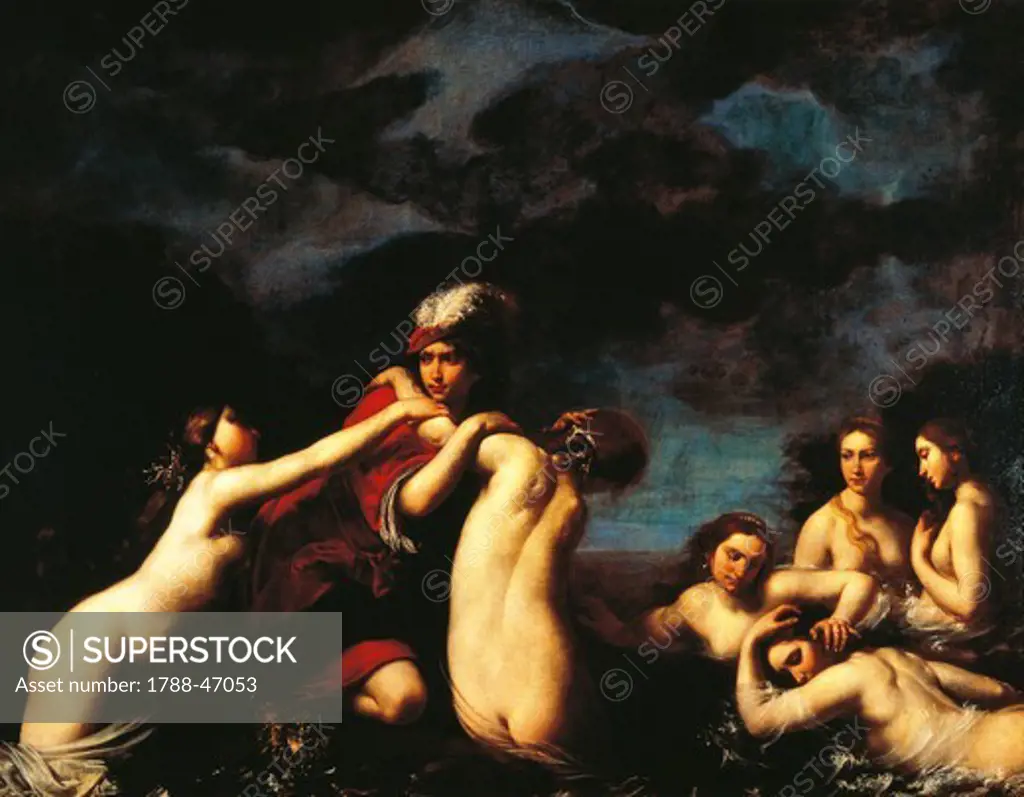 Hylas and the Nymphs, by Francesco Furini (ca 1603-1646).