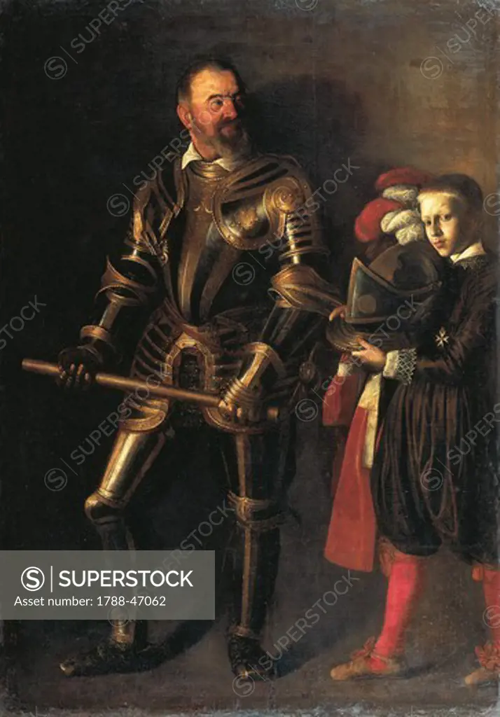 Alof De Wignacourt, by  Michelangelo Merisi da Caravaggio (1571-1610).