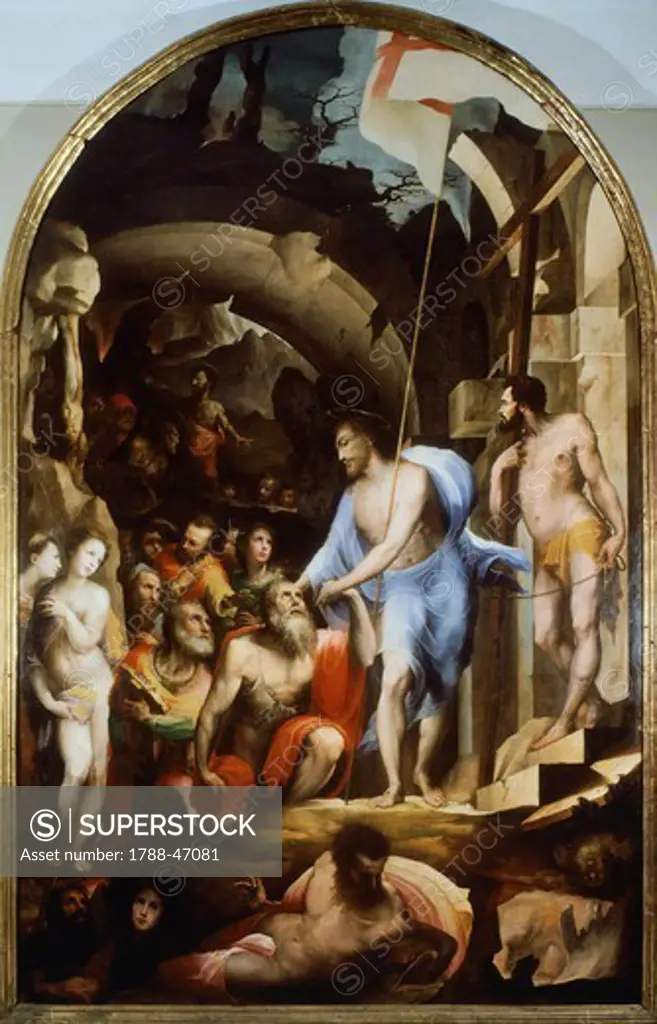 Descent of Christ into Limbo, 1530-1535, by Domenico Beccafumi (1486-1551), 395x255 cm.