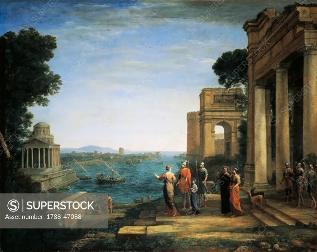 Aeneas and Dido in Carthage, by Claude Lorrain (1604-1682).