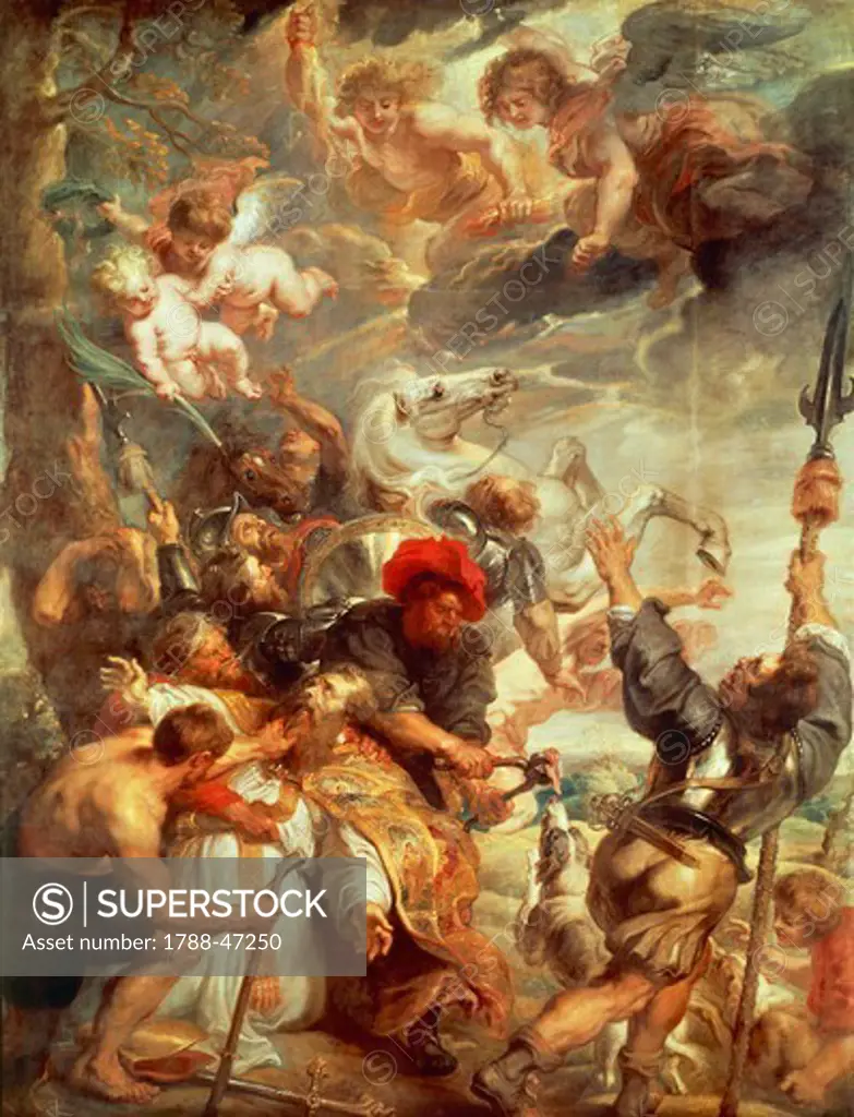 The Martyrdom of St Livino, by Peter Paul Rubens (1577-1640).