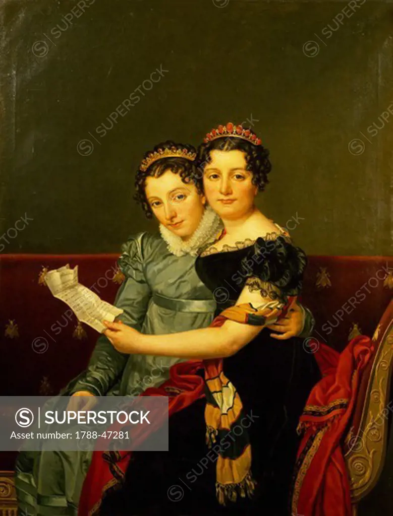 Zenaide and Carlotta, the daughters of King Joseph, by Jacques-Louis David (1748-1825).