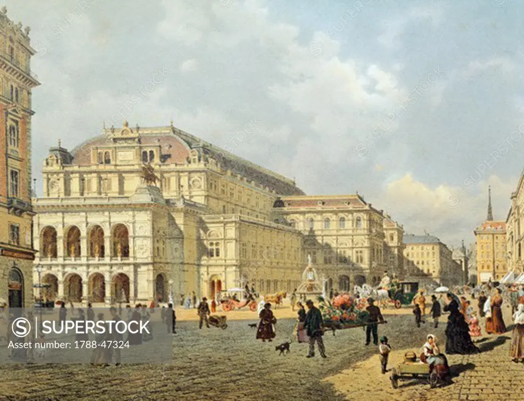 Vienna Opera House, Austria 19th Century.