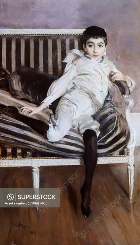 The Little Subercaseuse, 1891, by Giovanni Boldini (1842-1931).