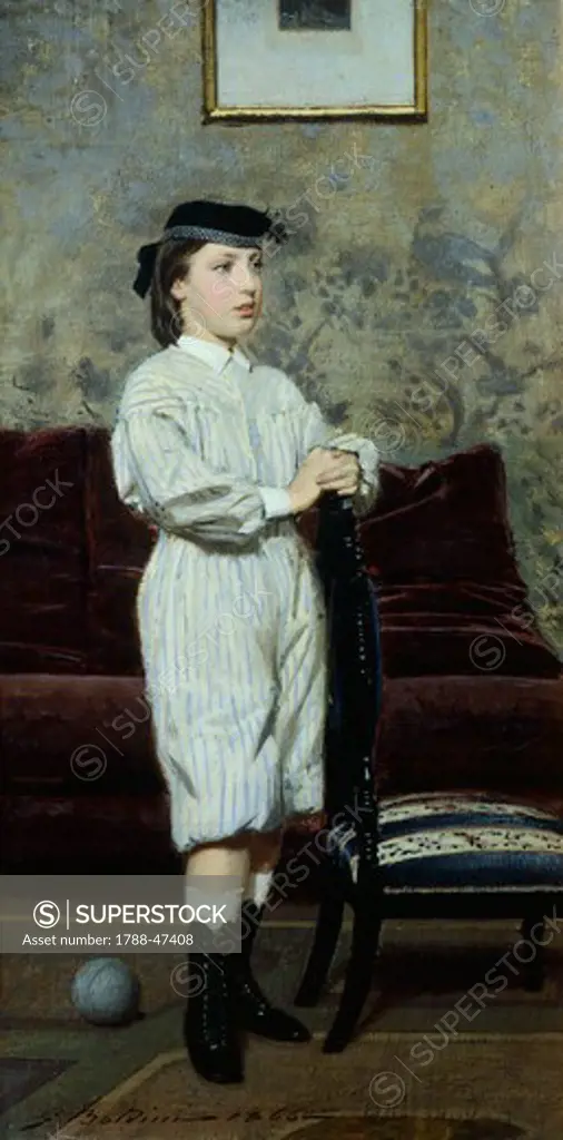 Portrait of Leonetto Banti, 1866, by Giovanni Boldini (1842-1931).