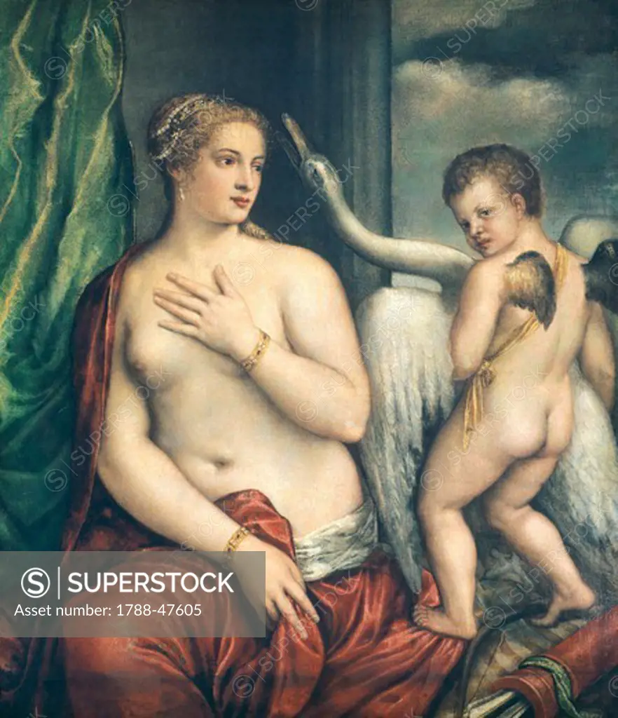 Leda, by Titian (ca 1490-1576).