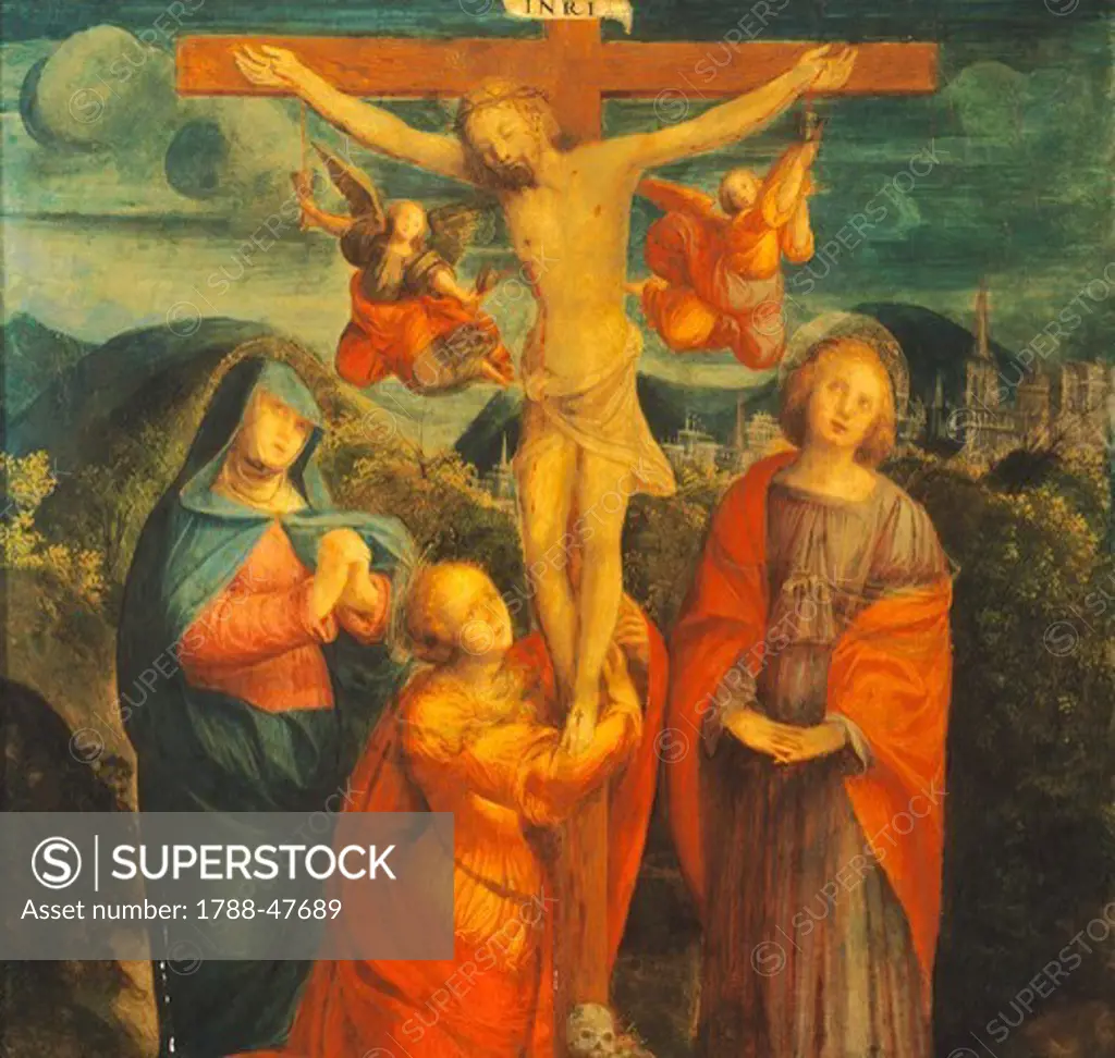 Crucifixion, by Gaudenzio Ferrari (1470-1546).