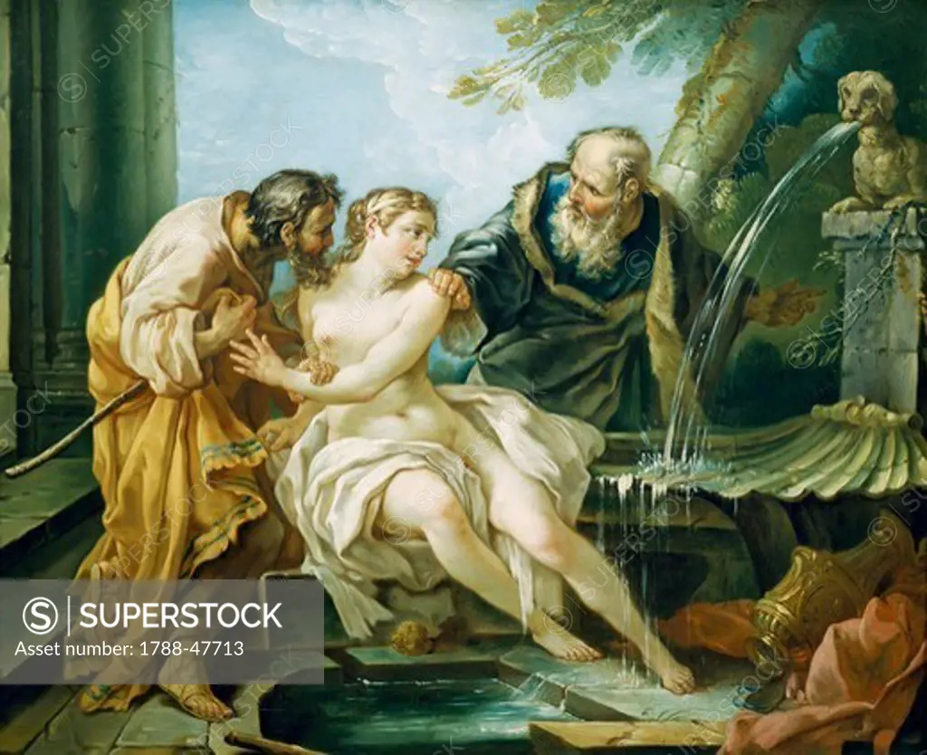 Susanna and the Elders, by Joseph-Marie Vien the Elder (1716-1809).