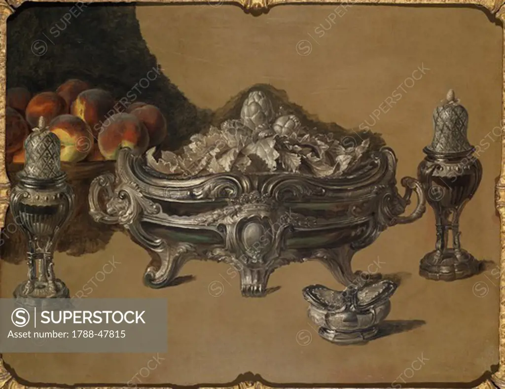 The silver bowl, by Alexandre-Francois Desportes (1661-1743).