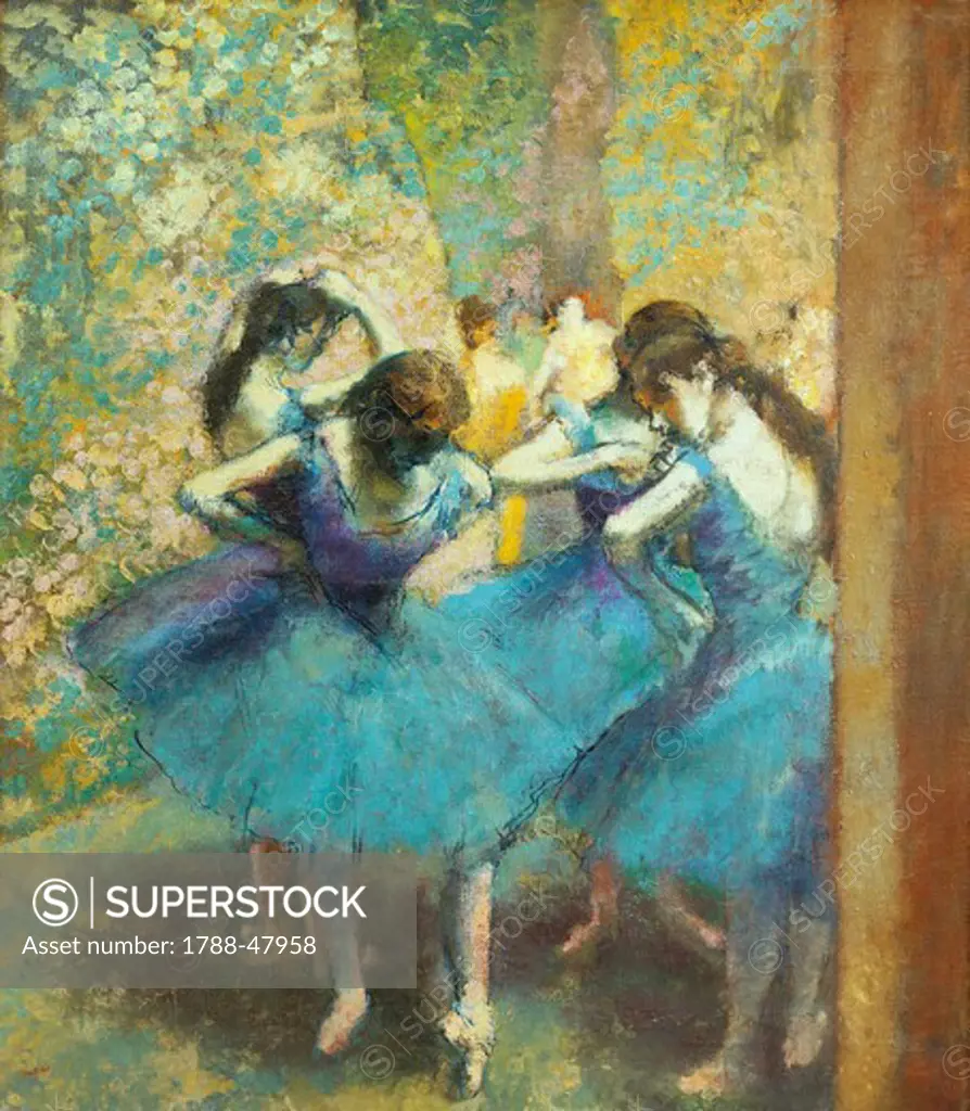 Blue Dancers, by Edgar Degas (1834-1917).