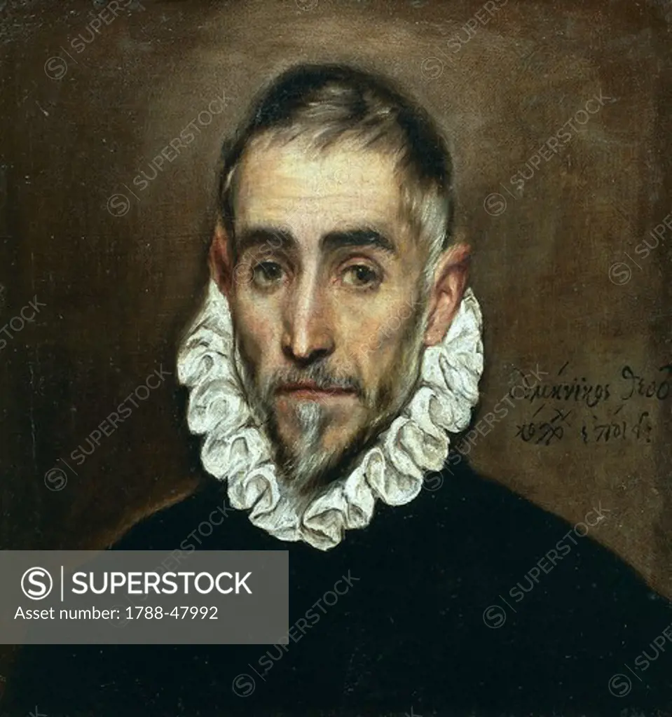 Portrait of a gentleman, by El Greco (1541-1614).