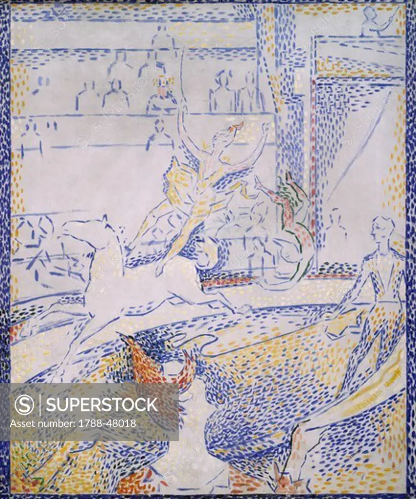 The Circus, 1890-1891, sketch by Georges Seurat (1859-1891).