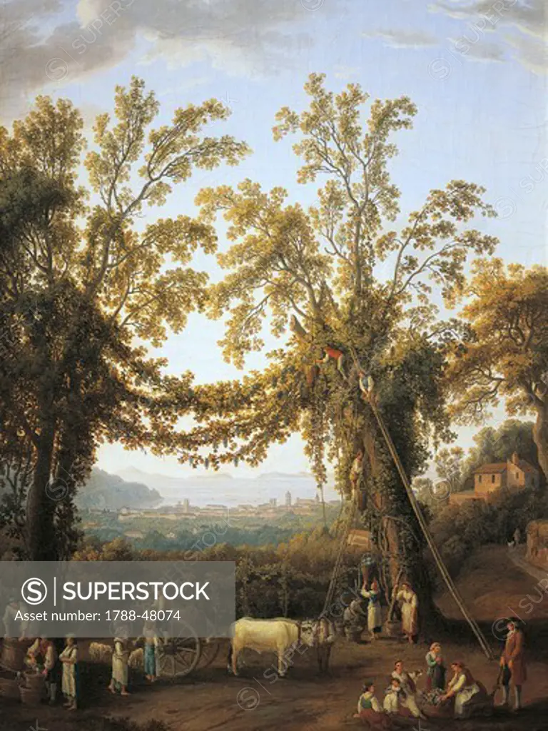 Autumn, harvest near Sorrento, by Jacob Philipp Hackert (1737-1807).