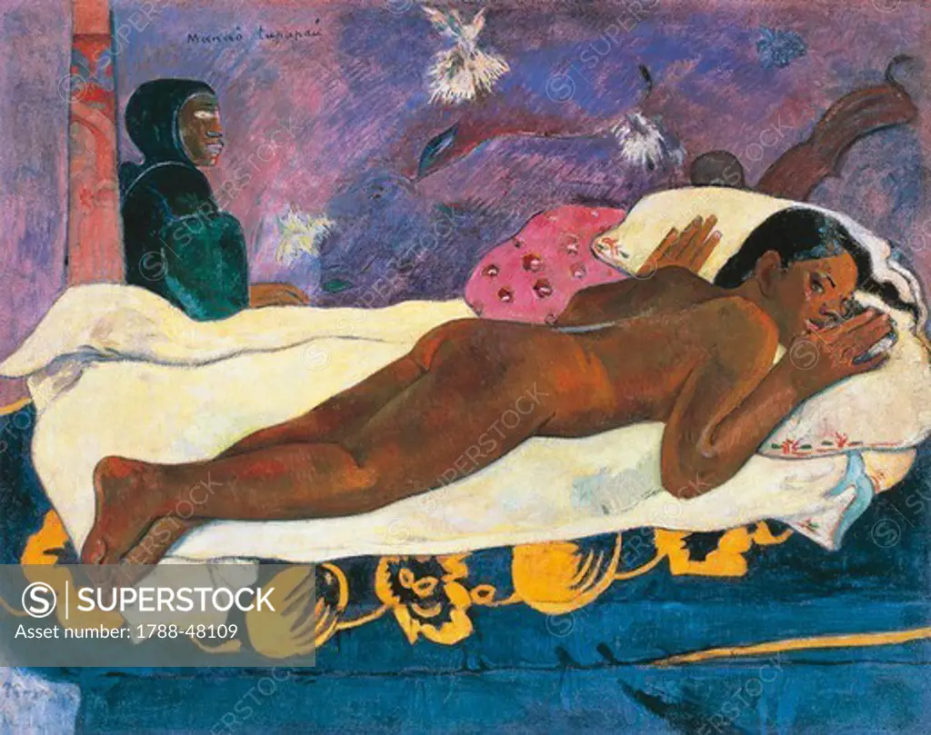 The spirit of the dead watching (Manao Tupapau), 1892, by Paul Gauguin (1848-1903).