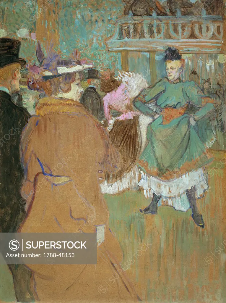 At the Moulin Rouge, the beginning of the quadrille, 1892, by Henri de Toulouse Lautrec (1864-1901), oil on cardboard, 80x60 cm.
