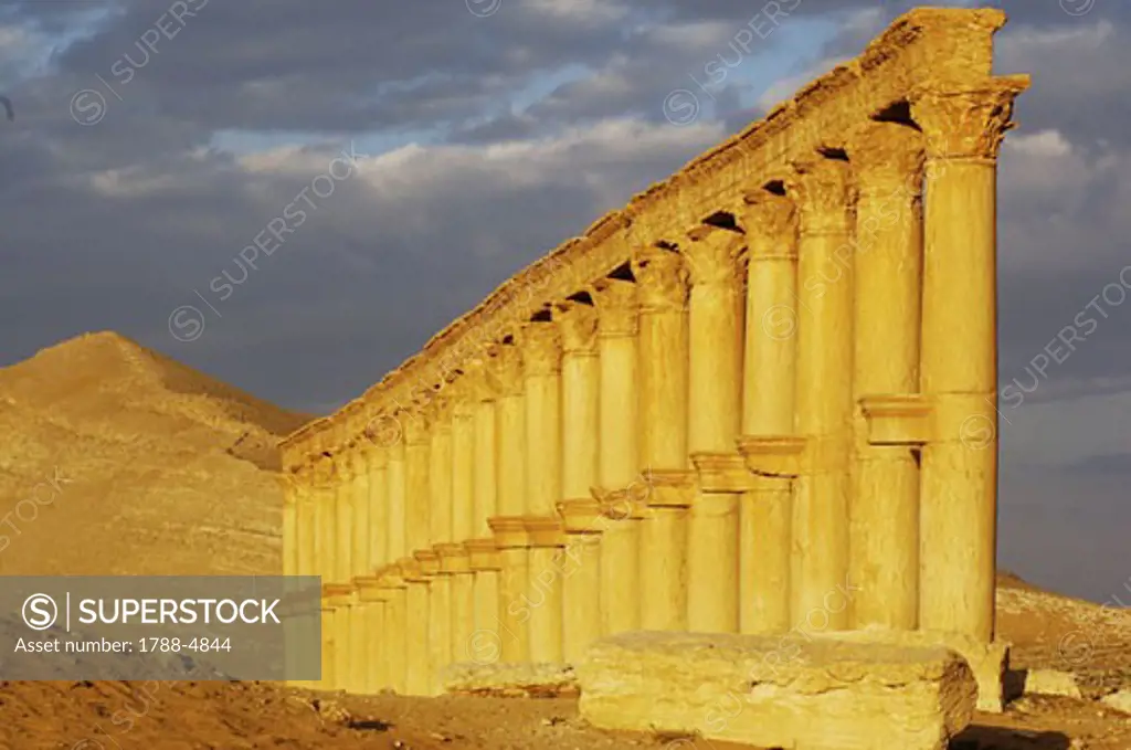 Syria - Palmyra. Ancient Palmyra. UNESCO World Heritage List, 1980