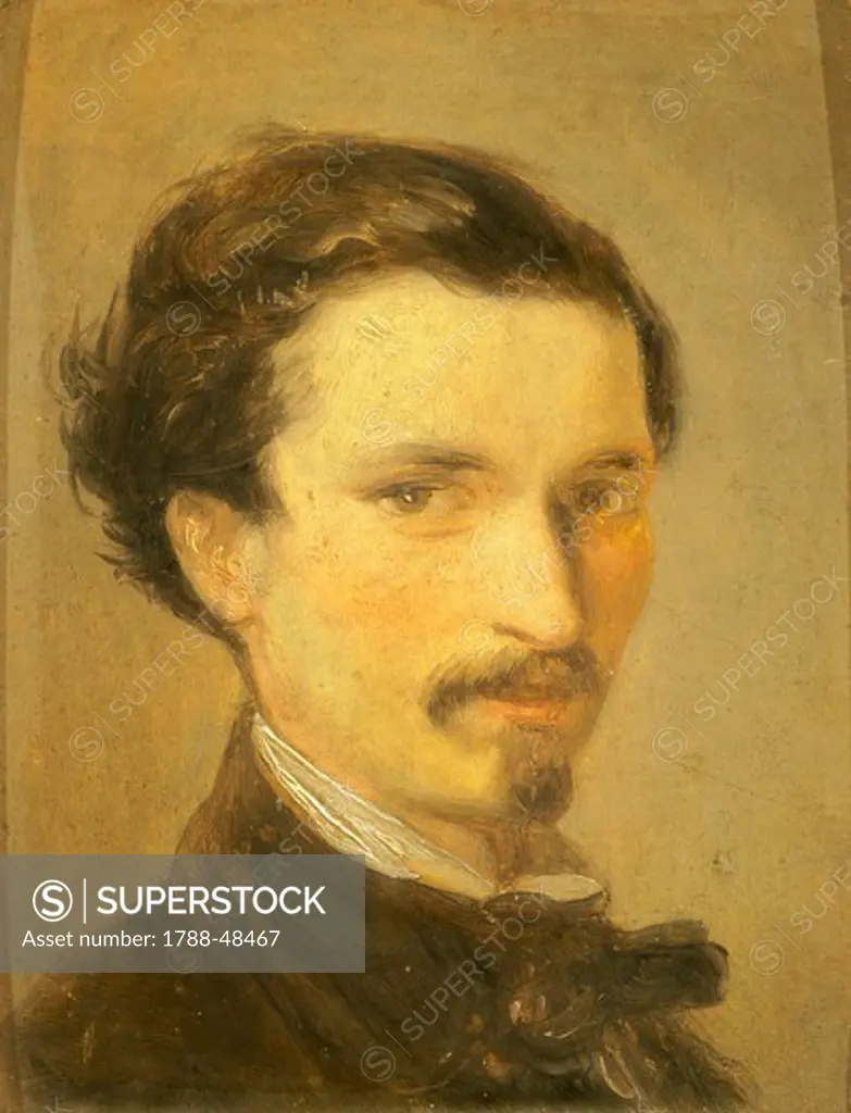 Self-portrait, 1861, by Silvestro Lega (1826-1895), oil on canvas.