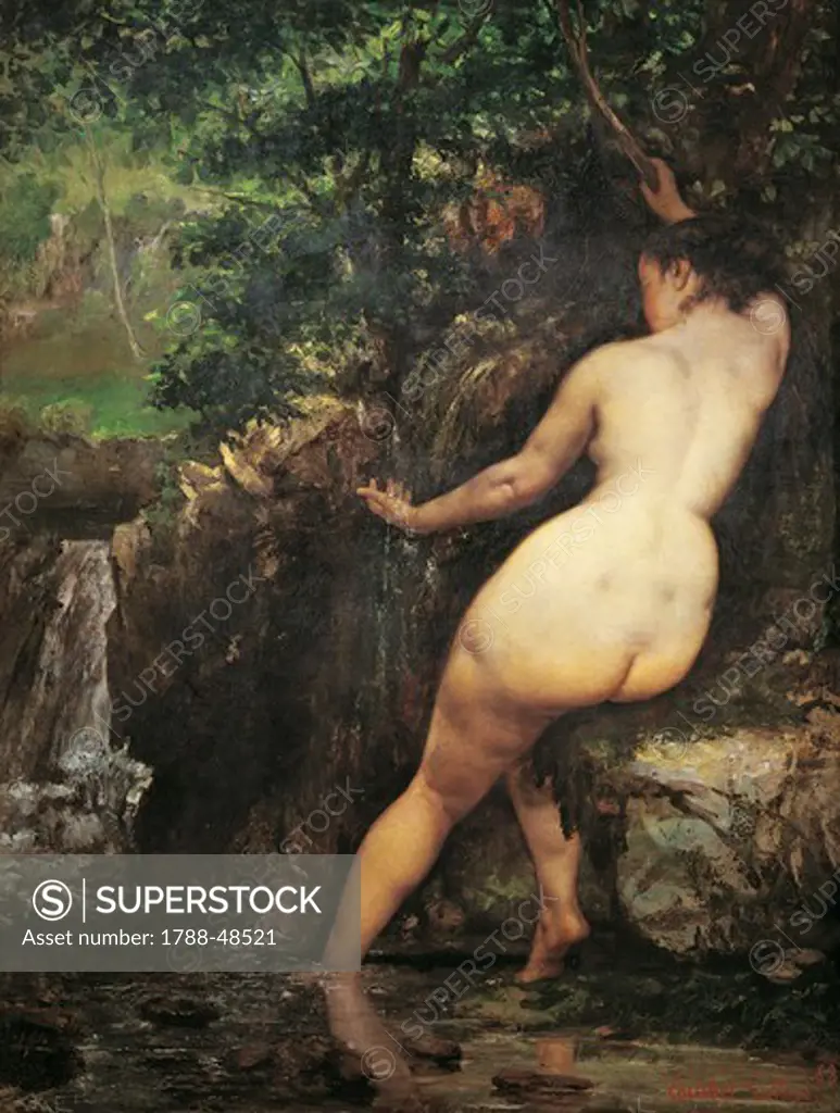 The spring, 1868, by Gustave Courbet (1819-1877), oil on canvas, 128x97 cm.