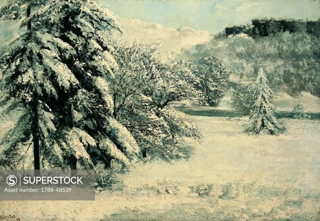 Snow, 1868, by Gustave Courbet (1819-1877).