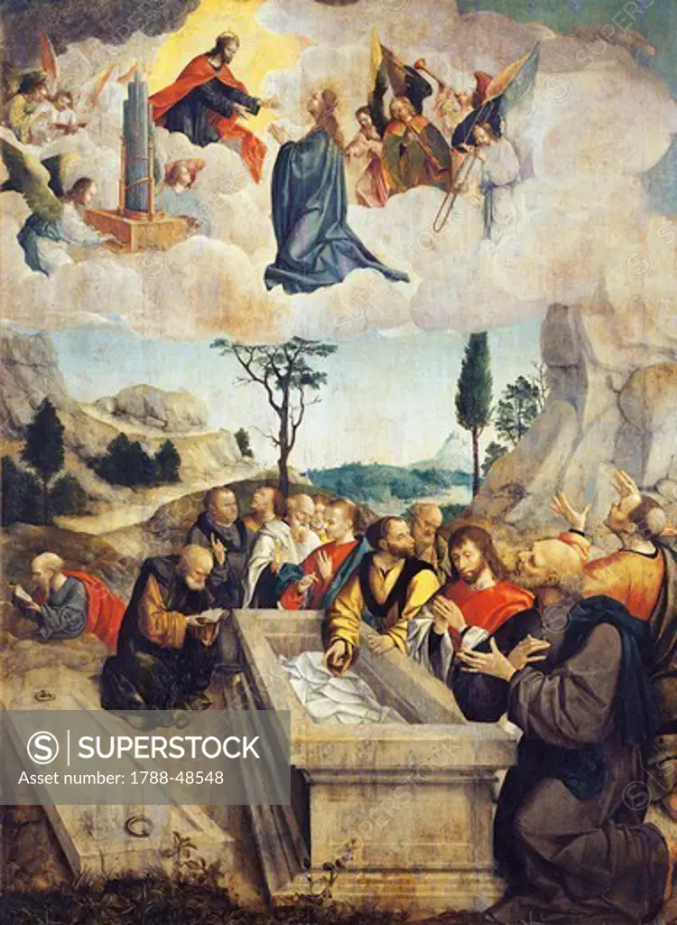 Assumption of the Virgin, by Carlos Frey (active 1517-1535).
