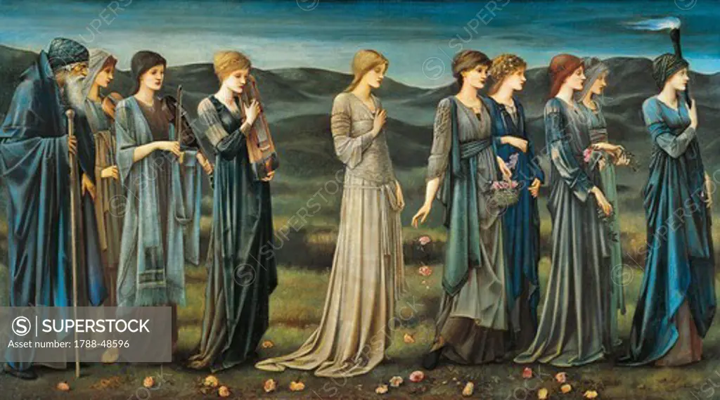 The Wedding of Psyche, 1895, by Edward Burne-Jones (1833-1898).