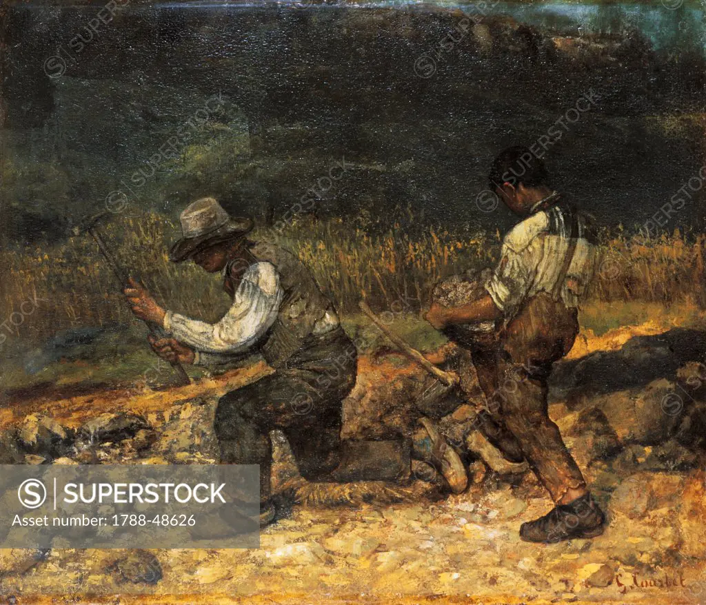 The stonebreaker, by Gustave Courbet (1819-1877).