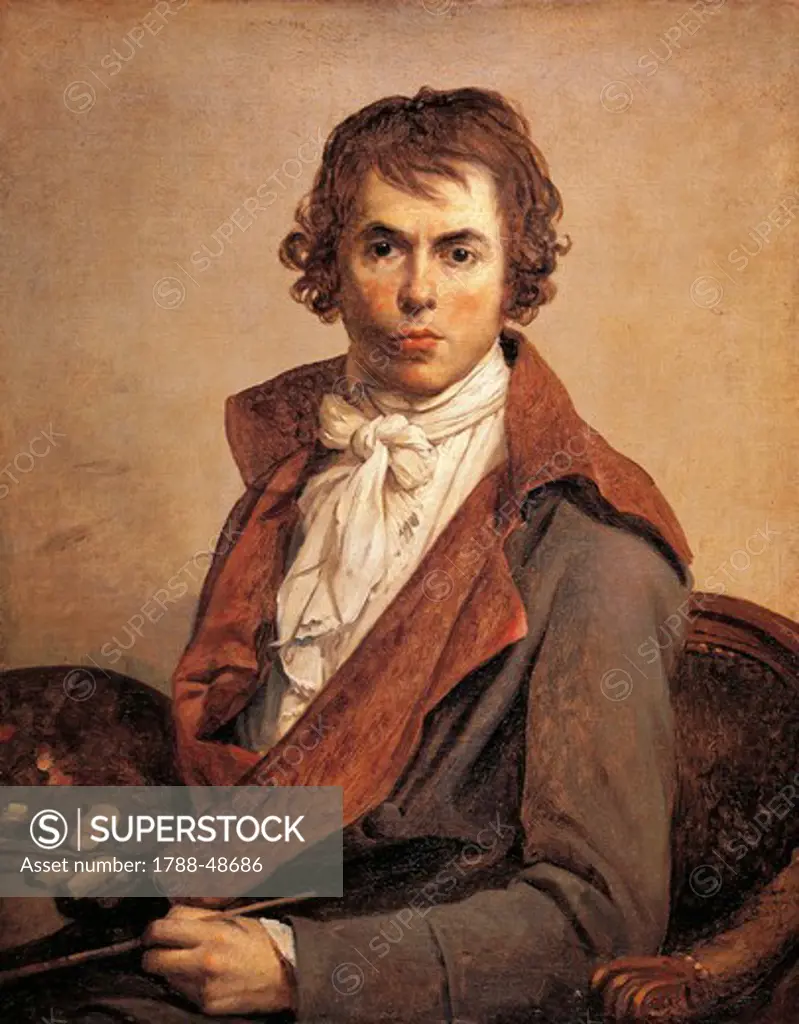 Self-Portrait, 1794, by Jacques-Louis David (1748-1825).