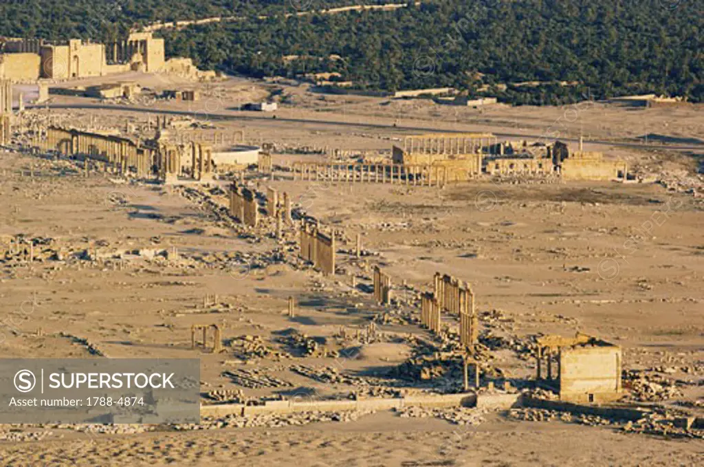 Syria - Palmyra. Ancient Palmyra. UNESCO World Heritage List, 1980. Ruins
