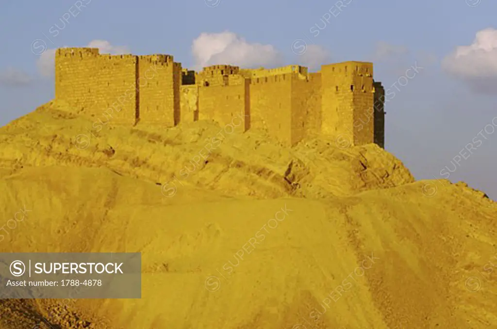 Syria - Palmyra. Ancient Palmyra. UNESCO World Heritage List, 1980. Arab fortification Qal'at ibn Ma'an, 16th-17th century